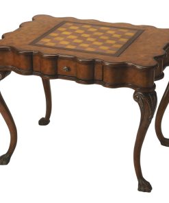 Traditional Game Table - Medium Brown