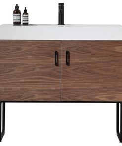 Veemon Dual Mount Vanity, Walnut, 36"