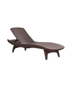 Weather Resistant Chaise Lounge, Set of 2, Brown