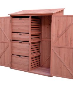 Storage Shed with Pull Out Crates