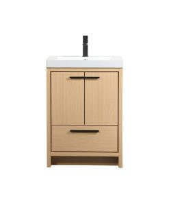 Walker 24" Single Bathroom Vanity, Maple