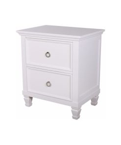 Trabuco Casual Contemporary Nightstand, White