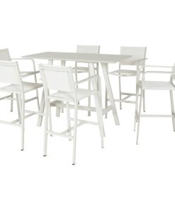 Sunset 7-Piece Bar Set White