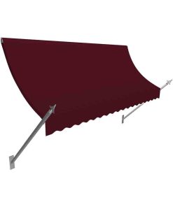 5' New Orleans Spear Awning Awning, Burgundy