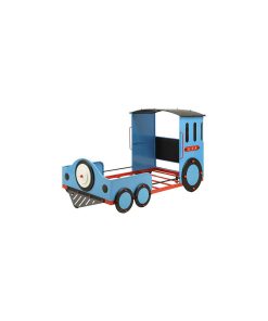 Tobi Train Bed, Blue, Red and Black, Twin
