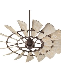 Windmill 60 in. Outdoor Fan in Oiled Bronze