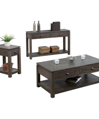 Sunset Trading Shades Of Gray 3 Piece Living Room Table Set DLU-EL1603-04-08