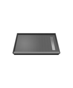TileRedi RT3460R-PVC-TBN 34x60 Single Curb Pan R Trench