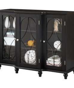 Wooden Standard Accent Cabinet With 3 Doors