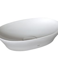 TOTO LT473G Kiwami Renesse 15-3/4" Oval Ceramic Vessel Bathroom - Cotton White