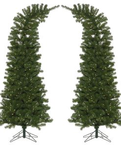 Whimsical Artificial Christmas Tree , Warm White, 9'