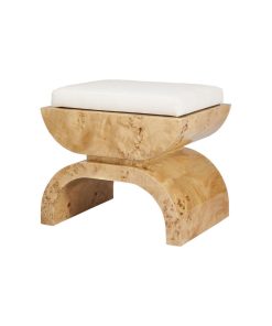 Worlds Away Biggs Bench, Burl Wood