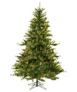 Vickerman Mixed Country Pine Tree, 6.5', Clear Lights
