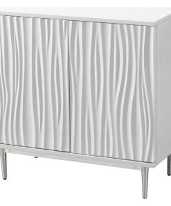 Waves Glossy White Two Door Cabinet