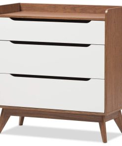 3-Drawer Storage Chest Mid-Century