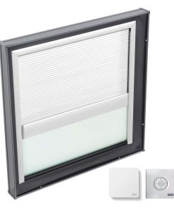Velux FCM 3030 2005CS00 35-3/8 Inch x 35-3/8 Inch Tempered Fixed - White