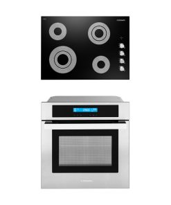 2PC Kitchen Package with 30" Electric Cooktop & 24" Electric Wall Oven