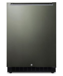 Summit AL54KSHH 24"W 4.8 Cu. Ft. Compact Refrigerator - Black Stainless Steel