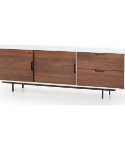 Tucker Large Media Console, White
