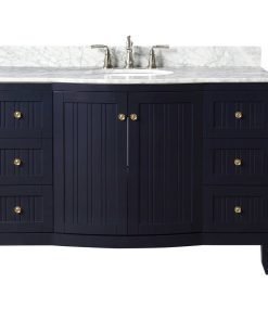 49?Algar Contemporary Navy Blue Bath Vanity