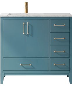 Sutton Royal Green Bathroom Vanity Set, 36", Without Mirror