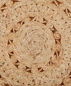 Sunshine Organic Jute Braided Area Rug, 8' Round