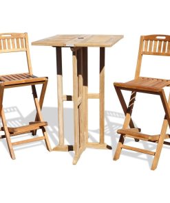 Windsor's 27" Grade A Teak Folding Bar Table/Chairs