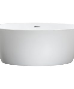 Vanity Art White Acrylic Freestanding Bathtub, 55 in. X 32 in.