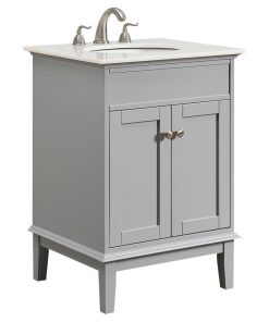 24" Single Bathroom Vanity Set, Gray