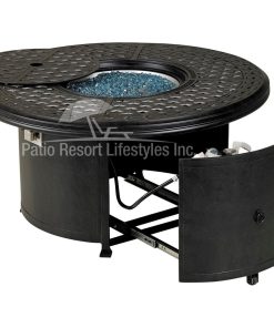 48" Windsor Series Round Fire Table With Built-In Burner Accessory