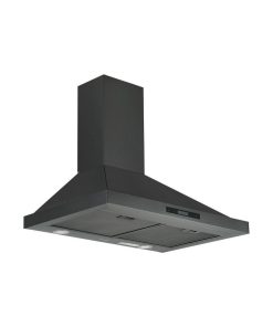 30" Convertible Wall Mount Pyramid Range Hood, Black Stainless Steel