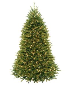 7 1/2' Dunhill Fir Hinged Tree With 750 Clear Lights and & Powerconnect System