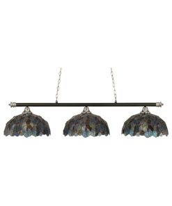 Toltec Lighting 373-CHMB-995 Oxford - Three Light Billiard