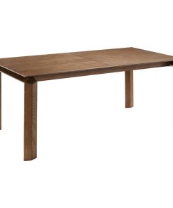 Treviso Mid-Century Extension Dining Table, Walnut Finish and Top