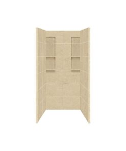 Transolid, Shower Surround, 36"x36"x8", Almond Sky
