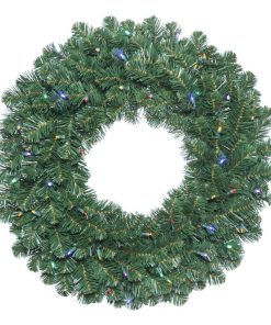 60" Oregon Fir Wreath Wa 400Led Multi