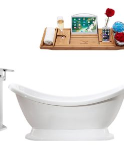 Tub, Faucet and Tray Set Streamline 69" Freestanding MH2380-100
