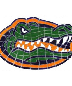 University of Florida Gator Head Ceramic Swimming Pool Mosaic 11"x17"