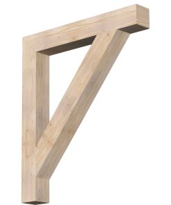 5 1/2"W x 42"D x 48"H Traditional Block Smooth Bracket, Douglas Fir