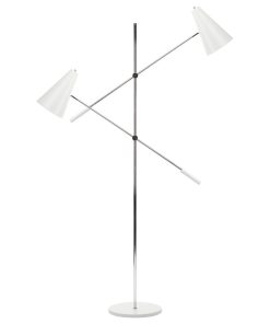 Tivat 2-Light Floor Light, Matte White