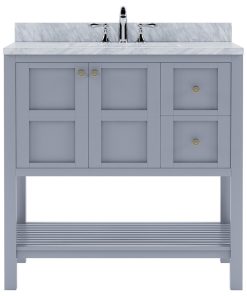 Winterfell 36" Vanity, Gray, Square Sink, Without Mirror