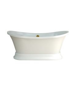 60" Streamline N10280BGL Soaking Freestanding Tub With External Drain