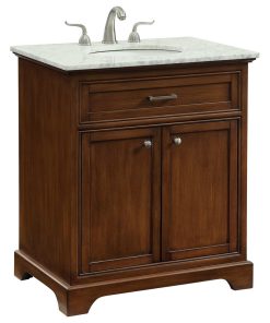 30" Single Bathroom Vanity Set, Teak