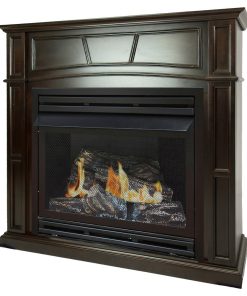 46" Liquid Propane Full Size Tobacco Vent Free Fireplace System 32,000 BTU