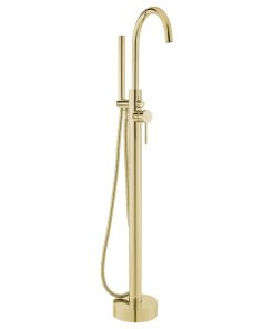 Swiss Madison Ivy Freestanding Bathtub Faucet, Brushed Gold