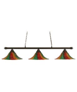 Toltec Lighting 373-DG-767 Oxford - Three Light Billiard