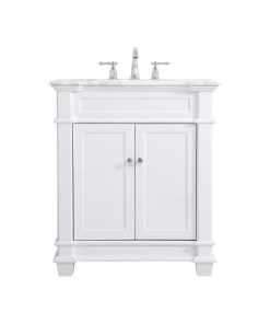 Weston 30" Single Bathroom Vanity Set, White