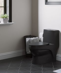 Virage One Piece Elongated Dual Flush Toilet 0.8/1.28 gpf, Matte Black