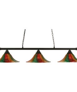 Toltec Lighting 373-MB-767 Oxford - Three Light Billiard