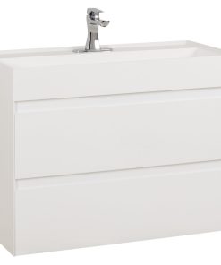 36" Costrel White Modern Wall Mounted Vanity